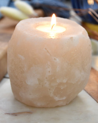 Himalayan salt tealight holder