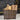 Rectangular Log Basket With Sides - Dark Brown