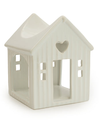 Chic White Ceramic House Wax Burner