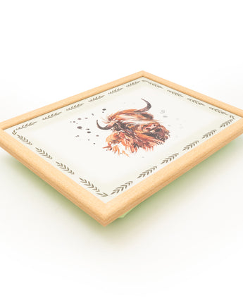 Charming Highland Cow Lap Tray