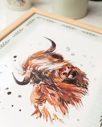 Charming Highland Cow Lap Tray