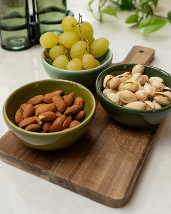 Artisan Ceramic Dipping Bowls Set - Olive