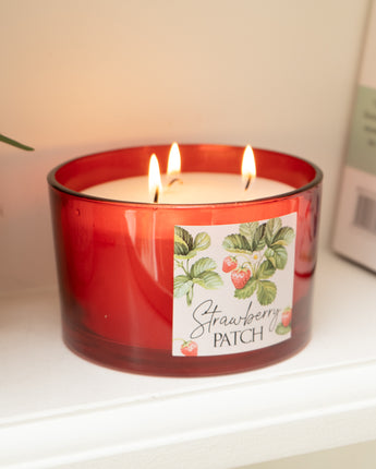 Strawberry Patch Candle – 5% Alpine Wild Strawberry Scent