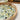 Rustic Mango Wood Round Tray with Elegant Olive Enamel Design