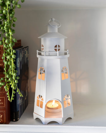 Elegant Matt White Lighthouse Lantern