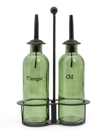 Oil & Vinegar Glass Set with Elegant Dispensers