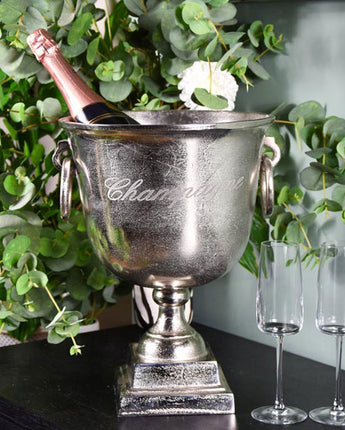 Distinguished Raw Nickel Champagne Cooler