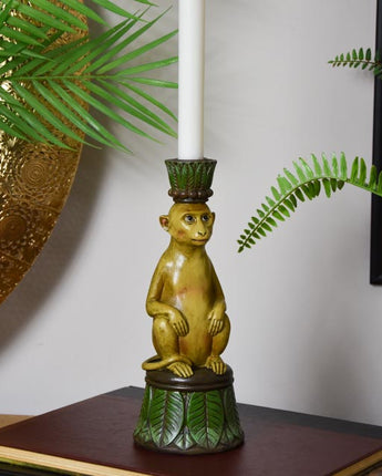 Playful Monkey Candlestick