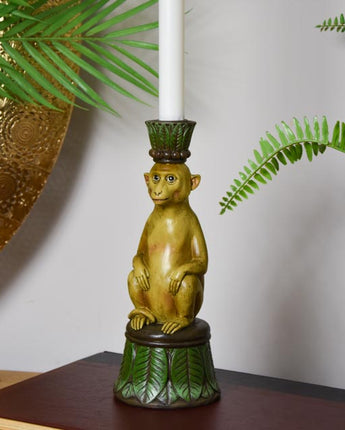 Playful Monkey Candlestick