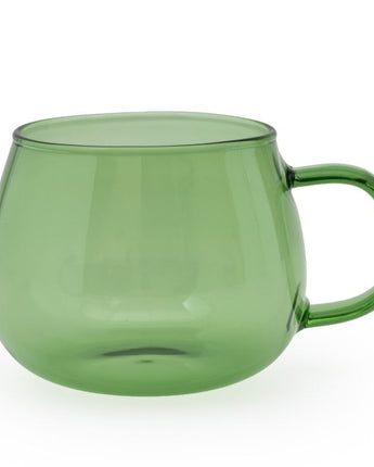 Modern Green Borosilicate Glass Mug