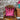 Square Cushion Large Hexagon Cut Velvet Fuschia