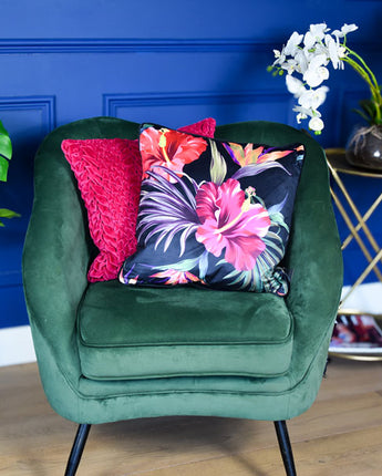 Square Cushion Printed Birds of Paradise Flowers