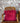 Square Cushion Mongolian Lamb with Real Suede Fuschia