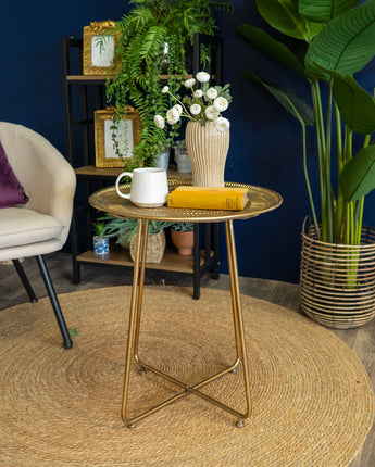 Elegant Gold Side Table