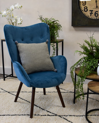 Kas Armchair Velvet Teal