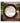 Medium Round Lincoln Wall Mirror , black and bronze