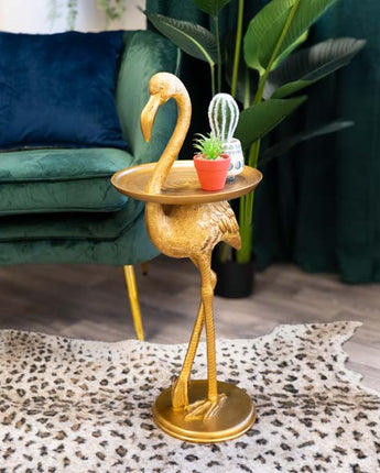 Side Table Flamingo Antique Gold