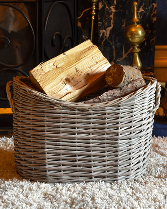 Oval Scoop Log Basket