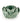 Ceramic Tealight Holder Green Reactive Glaze
