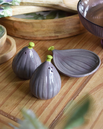 Fig Shaped Salt & Pepper Pots