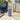 18" Oriental Cylinder Vase - Blue / White