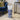 Oriental Cylinder Vase White/Blue