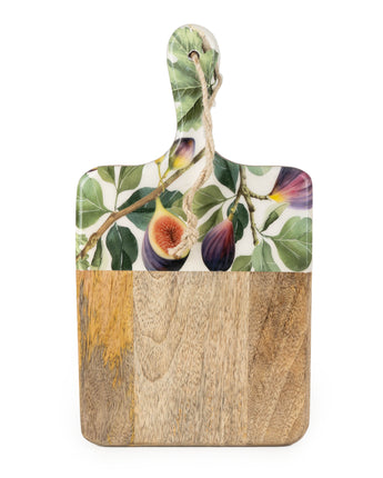 Paddle Serving Board Mango Wood & Enamel - Figs