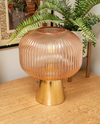 Round ridge LED amber lamp