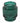 Embossed Ridged Green Candle Holder