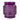 Embossed Flower Purple Candle Holder