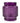 Embossed Flower Purple Candle Holder