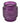 Embossed Flower Purple Candle Holder