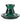 Large Green Candlestick