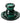 Large Green Candlestick
