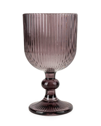 Stemmed White Wine Glass In Plum