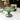 10cm Stemmed Champagne Saucers - Green