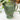 20CM Glass Jug Striped Green