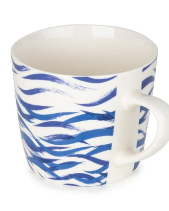 Blue Sea Waves Wide Conical Mug