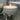 Large Shell Candle in a Reactive Glaze Pot