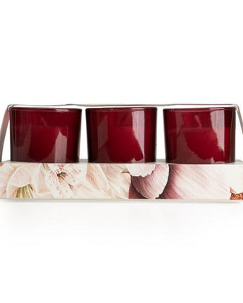 Peony & Water Lily Votive Candles Set