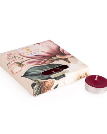 Set of 9 Peony & Water Lily Tealights