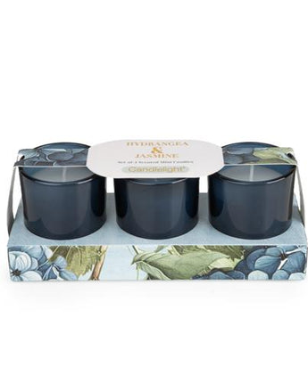 Hydrangea & Jasmine Votive Candle Set