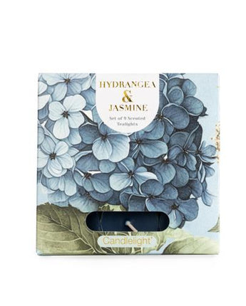 Set of 9 Hydrangea & Jasmine Tealights