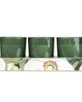 White Poppy & Sage Votive Candle Set