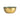 Small Olive Green Metal & Enamel Round Bowl