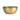 Medium Olive Green Metal & Enamel Round Bowl