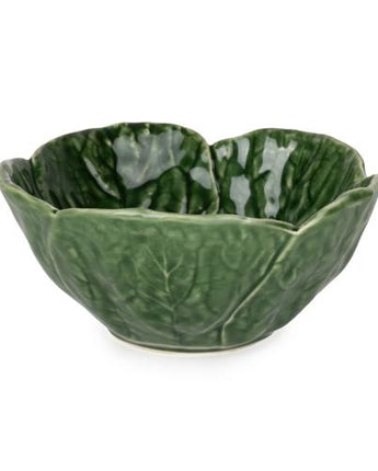 Small Leaf-Shaped Ceramic Bowl - Green - 13cm