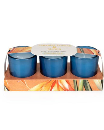 Paradise Flower & Mango Votive Candle Set