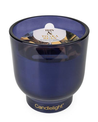 Iris & Tonka Bean Medium Footed Candle