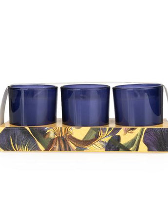 Iris & Tonka Bean Votive Candle Set